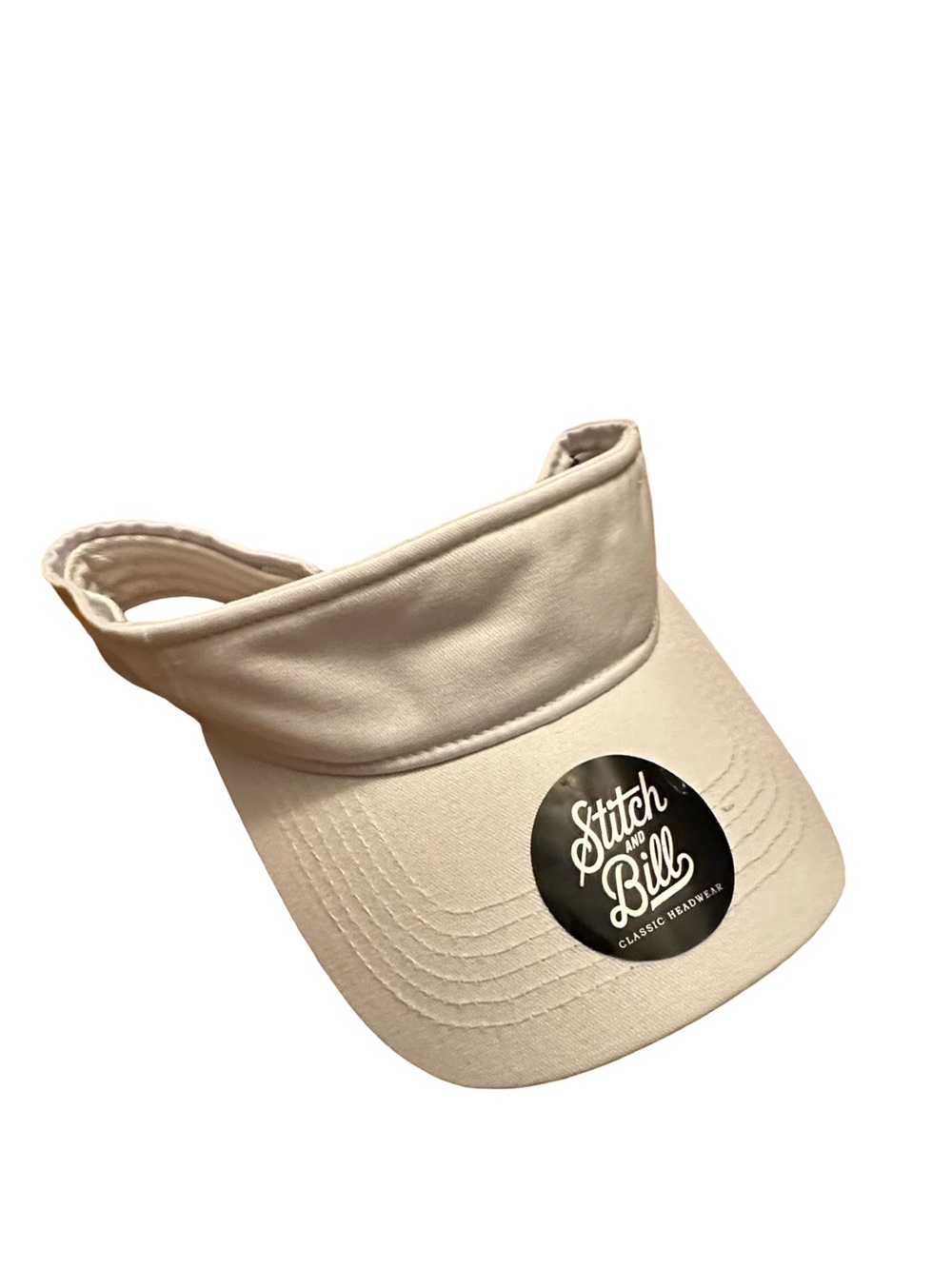 Stitch and Bill Classic Visor in Whitr